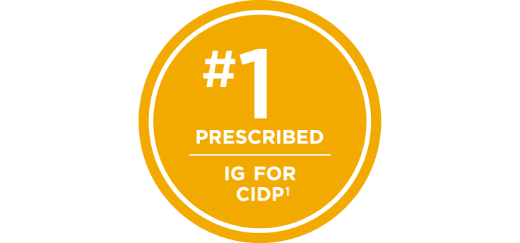 GAMUNEX-C is the number one prescribed IG for CIDP.